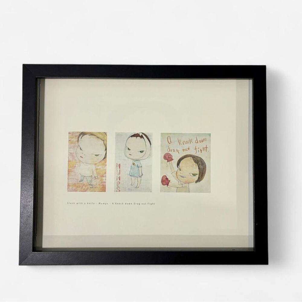 Nara Yoshitomo Nara contemporary art prints 8x10 " framed